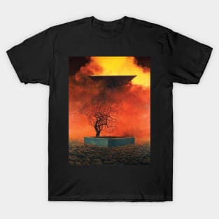 zdzislaw beksinski - Dystopian Surrealism - Tchornobog T-Shirt